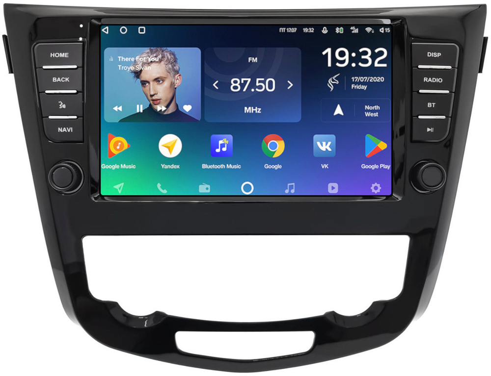 Магнитола для Nissan X-Trail T32, Qashqai J11 2014-2022 (климат, рамка большая с кнопками) - Teyes SPRO+ монитор 9" IPS на Android 10, ТОП процессор, 4Гб+32Гб, 4G SIM-слот