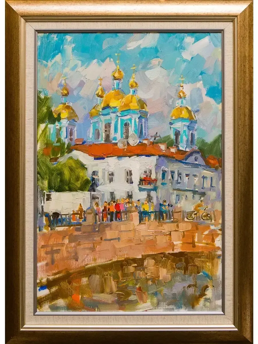 Картина маслом Никольский собор Сухоплюев