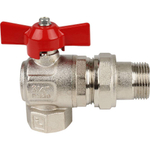 Кран шаровой ITAP IDEAL 3/4" угловой с американкой (бабочка)