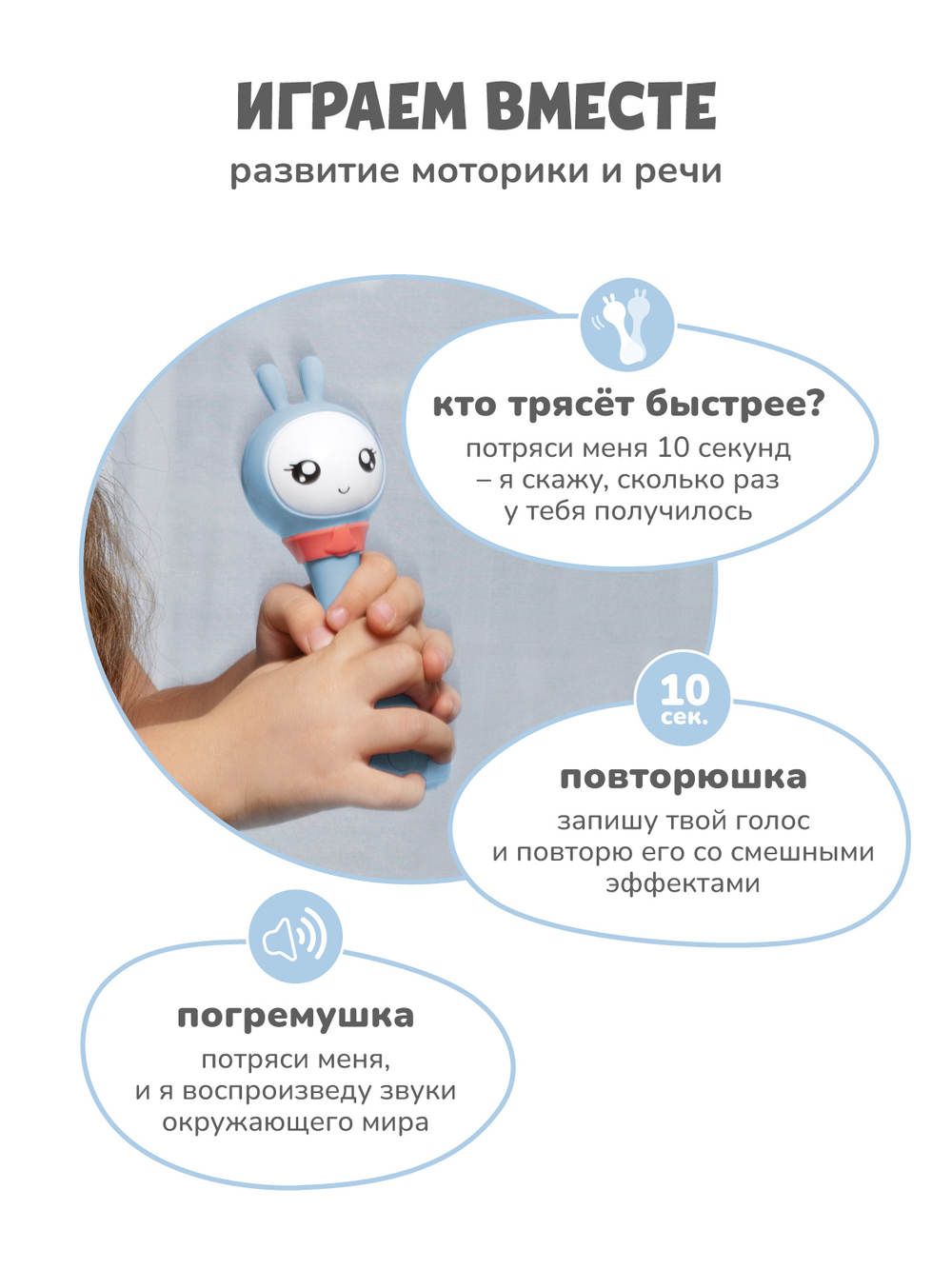 Интерактивная обучающая музыкальная игрушка Умный зайка alilo R1+ Yoyo