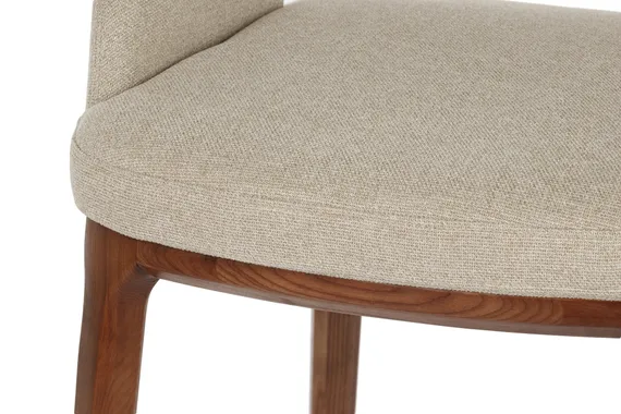 Полубарный стул Lord 65 см, бежевая обивка, ножки орех