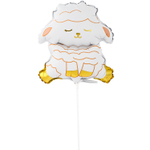 Шар Фольгированный Овечка белая милая (Белый)