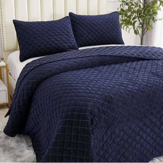 Мартин (синий) Покрывало 240х260