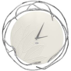 Часы настенные Арт Колор Белый опал Сильвер