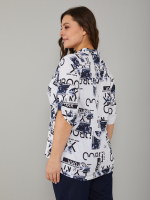 Блузка БЛ-131/белый-бруклин