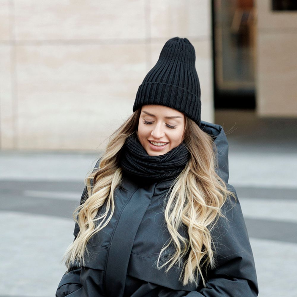 Шапка ko-ko-ko Утеплённая Черная