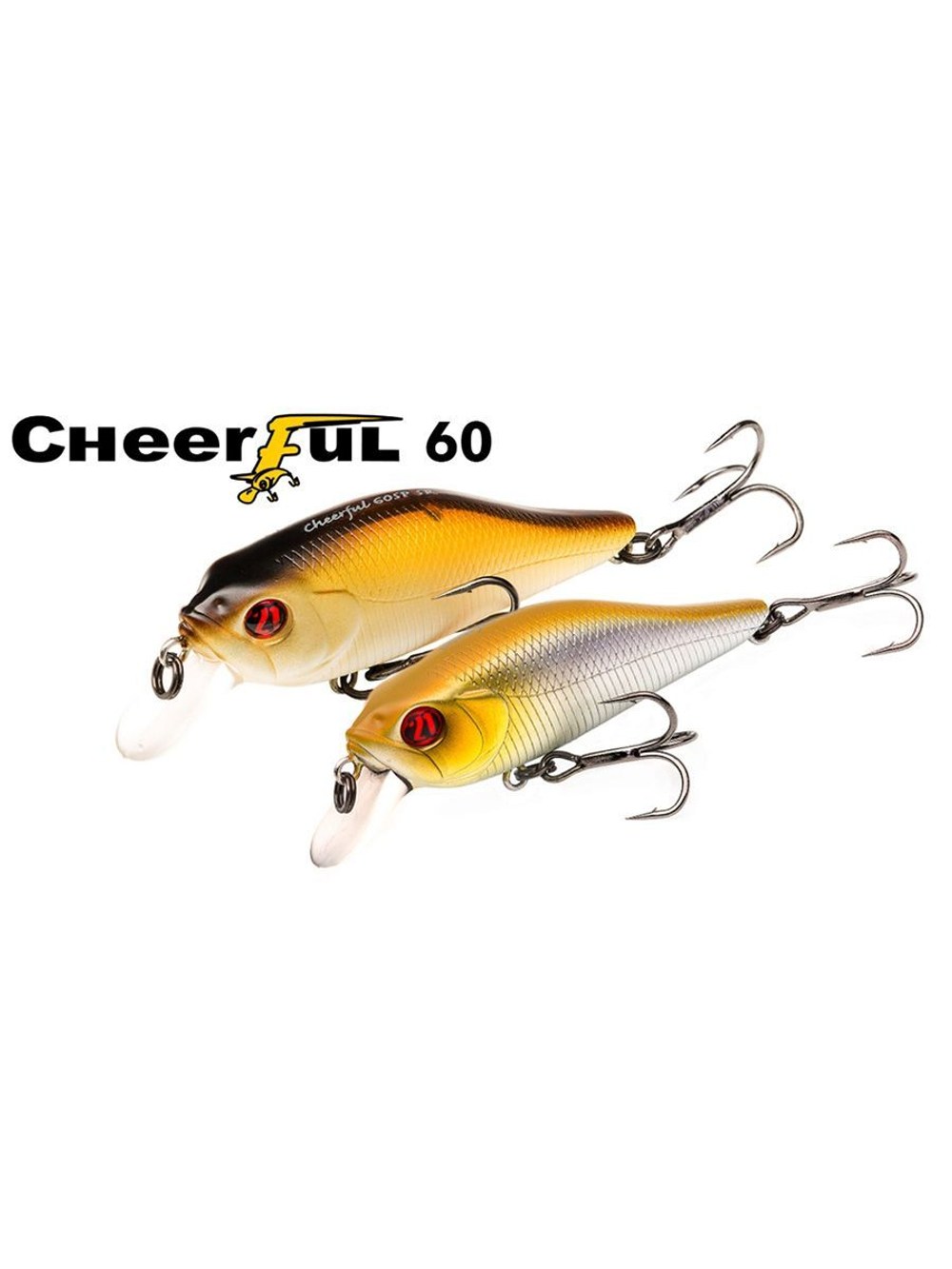 Воблер для рыбалки Pontoon21 Cheerful 60SP-SR, 60мм., 7.2гр., заглубление 0.4-0.6 м., цвет A11
