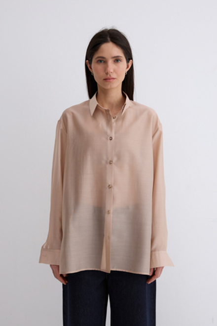 Рубашка Ветер из тенсела и хлопка