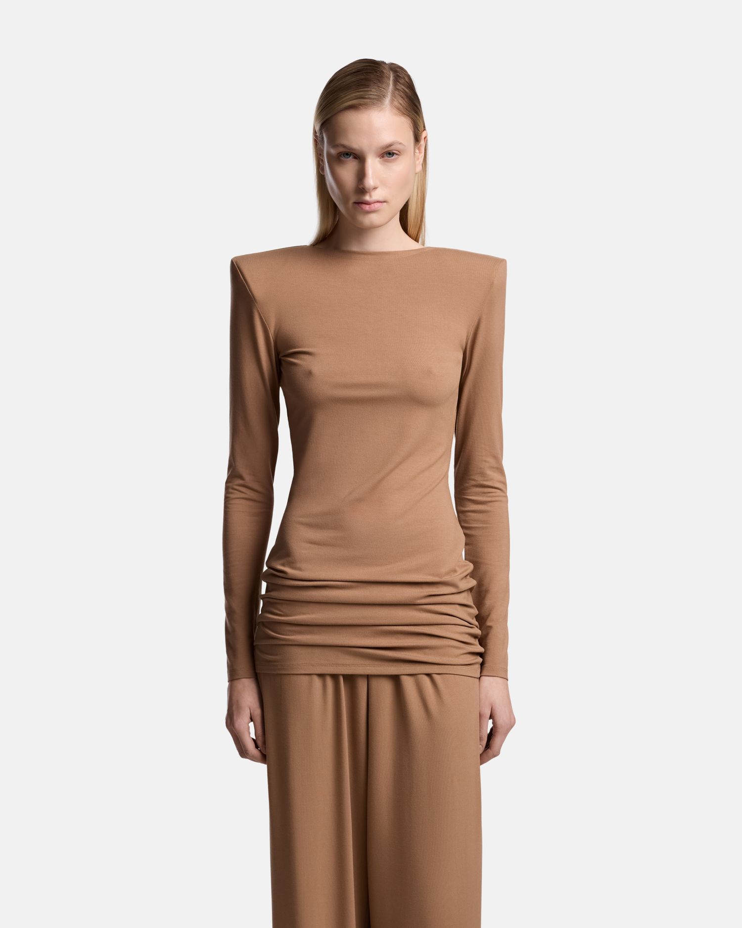 ПЛАТЬЕ-ЛОНГСЛИВ ИЗ ТРИКОТАЖА