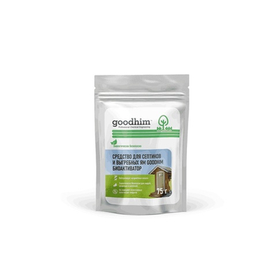 Средство для септиков и выгребных ям GOODHIM БИОАКТИВАТОР, 75гр (1/70)