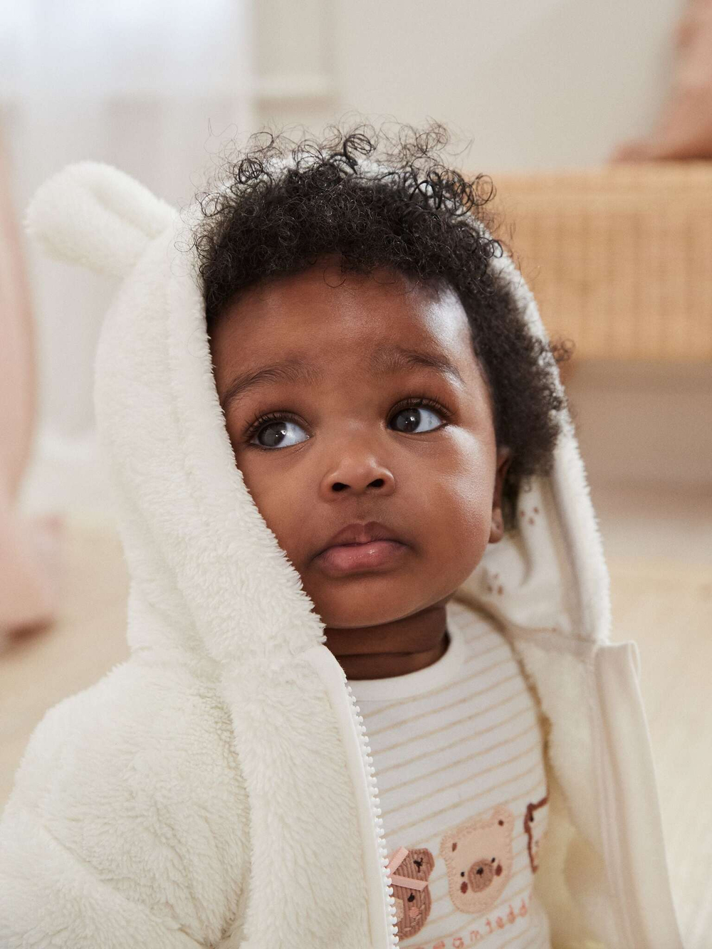 Куртка флисовая для малышей Next 597-791, Кремовый