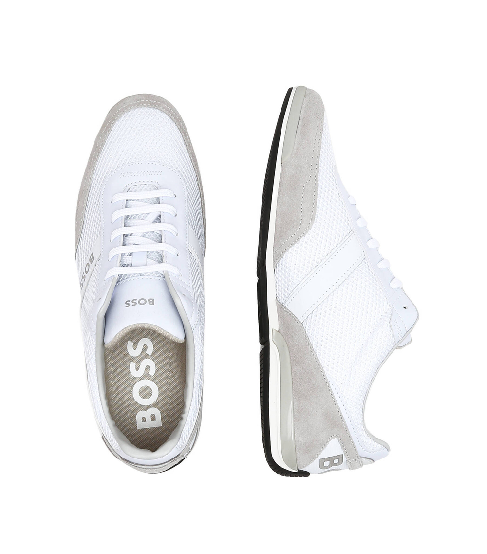 кроссовки saturn_lowp_merb BOSS BLACK - белый(50493233)