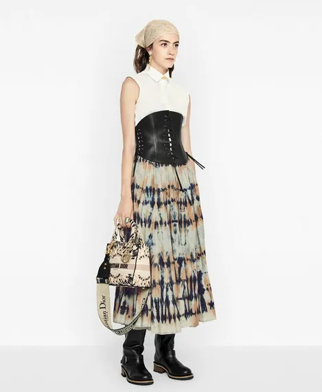 Сумка Dior Lady D-lite, модель среднего формата розовый