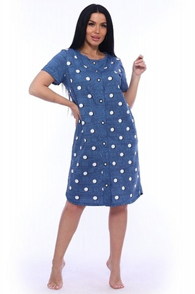 Халат женский "211т К.П" пуговицы (159)