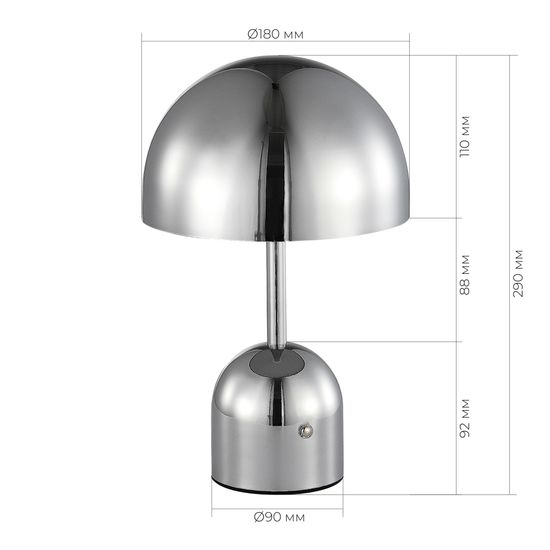 SLE1806-104-01 Прикроватная лампа Хром/Хром LED 1*3W 3000-6000K ECLAT