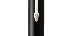 Шариковая ручка Parker Duofold Classic International Black CT, стержень: M, цвет чернил: black, в подарочной упаковке.