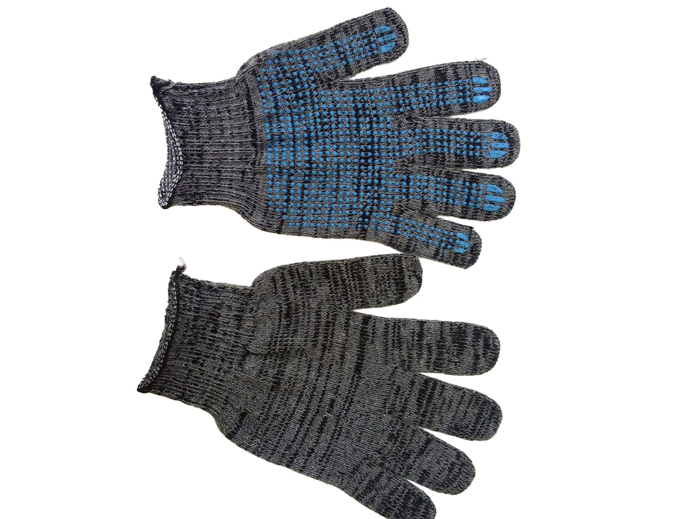 Перчатки Утепленные полушерстяные серые (300шт/уп)