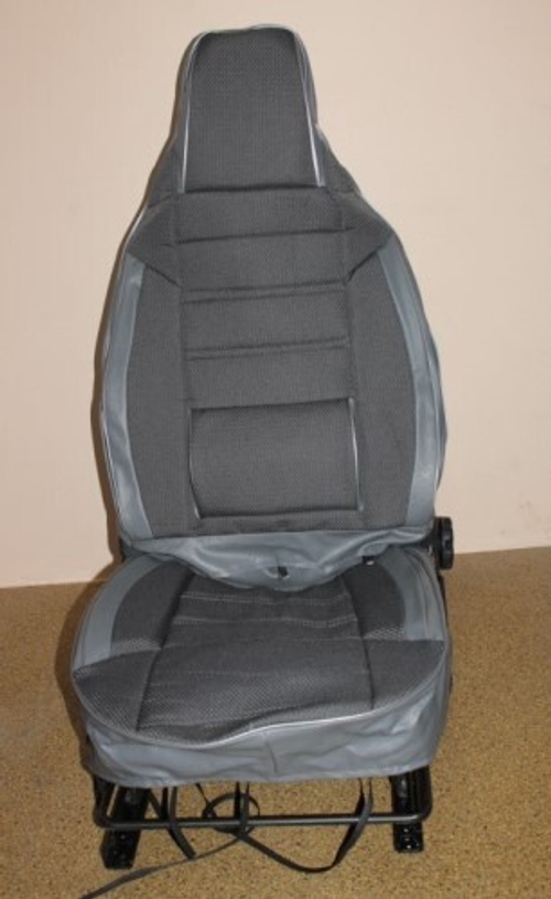 Чехлы на сиденье /2111, 2112, 2172/ Жаккард серый /дутый/ (разд. зад. спинка) 60/40 (TREND NEW)