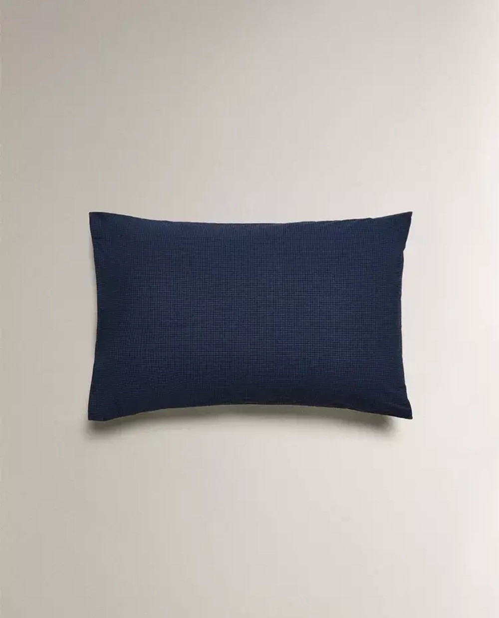 ZARA HOME НАВОЛОЧКА ИЗ ХЛОПКА С ТКАНЫМ УЗОРОМ, СИНИЙ