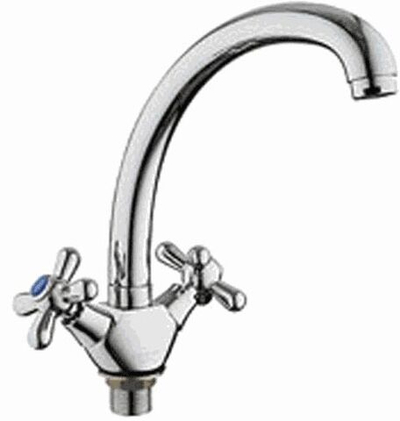 смеситель кухня  LEDEME литой излив с гайкой керамика L4218-2