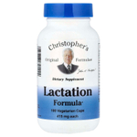 Christopher's Original Formulas, средство для лактации, 100 вегетарианских капсул