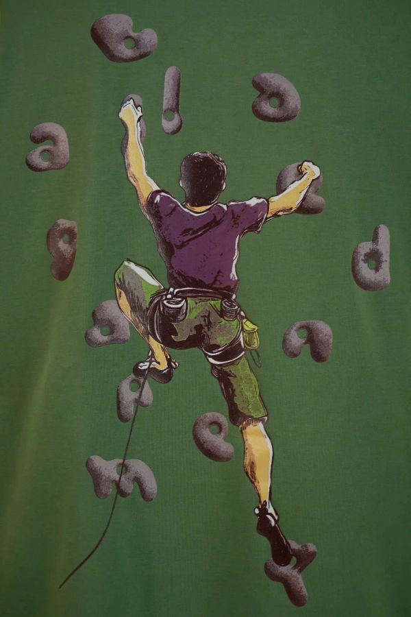 Футболка Letters Hooks Grass зеленая - фото 5