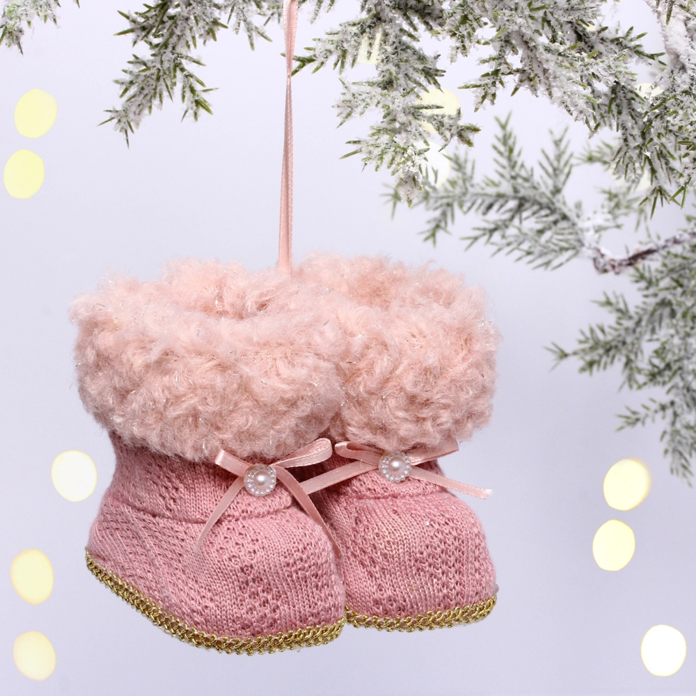 Подвеска «Волшебные ботиночки» 7 см, розовый