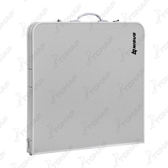 Набор мебели (АЛЮМ), стол+4табурета SHARK (чехол/Velcro) (N-FS-21407+21124A-S-1) NISUS (пр-во Тонар)