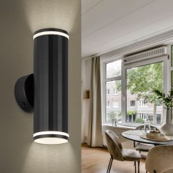 Декоративная подсветка ЭРА WL45 BK MR16 GU10 12Вт черный IP20 для интерьера, стен | Настенная подсветка