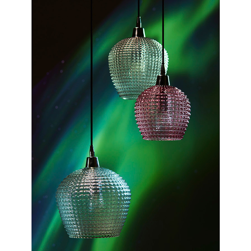 Светильник подвесной каскадный aurora, D50 см, сливовый/серый/прозрачный