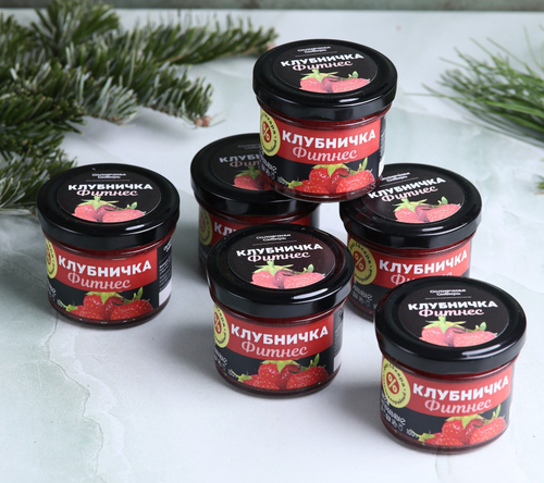 Набор КЛУБНИЧКА ФИТНЕС / 100 г / без сахара / 6 шт / Солнечная Сибирь