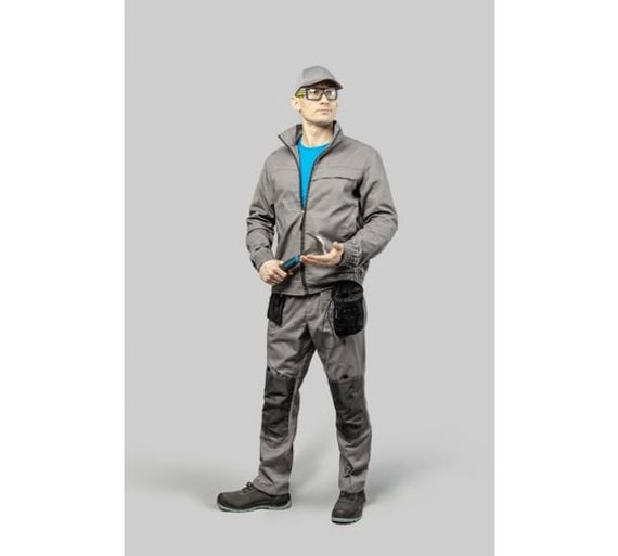 Брюки рабочие серые KALMIT Högert, арт. HT5K805