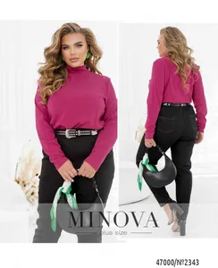 Водолазка 2343-малиновый Minova