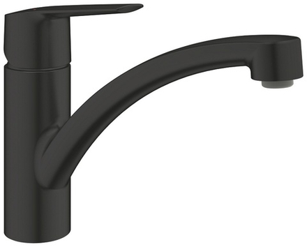 Сместель для мойки GROHE Start однорычажный, DN 15, черный матовый (324412432)