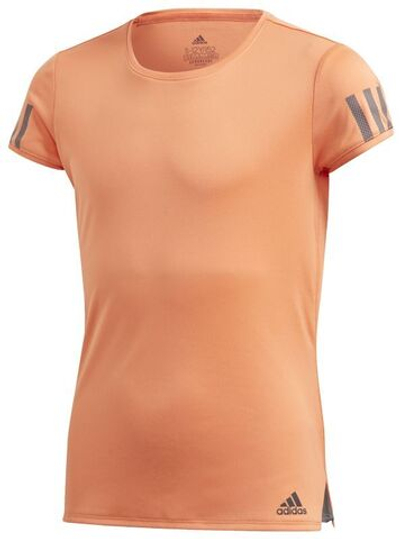 Футболка для девочки теннисная Adidas G Club Tee - amber tint/grey six