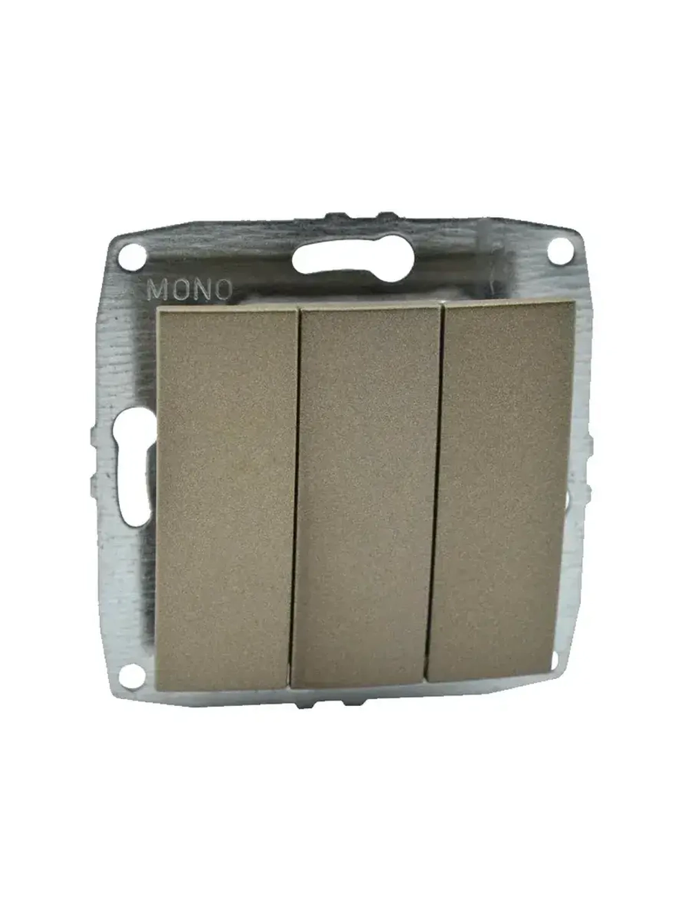 Выключатель 3-кл бронза