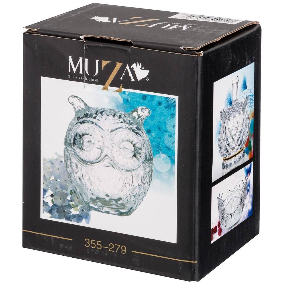 ИКОРНИЦА "СОВА" 60 МЛ. 7*6.5 СМ. ВЫСОТА=8 СМ. КОЛЛЕКЦИЯ "MUZA" (КОР=24ШТ.)