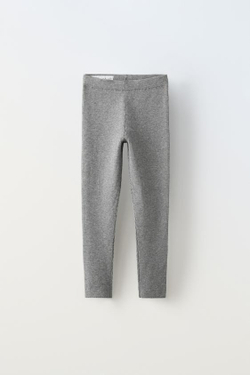 ZARA ЛЕГИНСЫ В РУБЧИК, АНТРАЦИТОВО-СЕРЫЙ