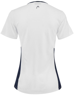 Женская теннисная футболка Head Club Tech T-Shirt W - white/dark blue
