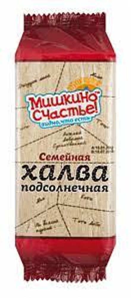 Мишкино Счастье Халва Подсолнечная Семейная 500г