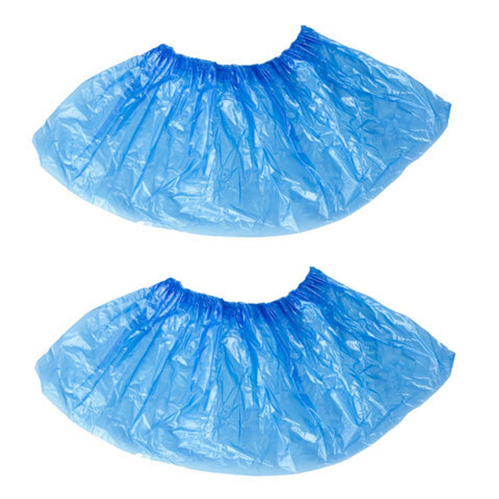 Бахилы КОМПЛЕКТ 100 штук (50 пар) в упаковке, ПРОЧНЫЕ, 39х15 см, 4 г, ПНД, LAIMA, 103425