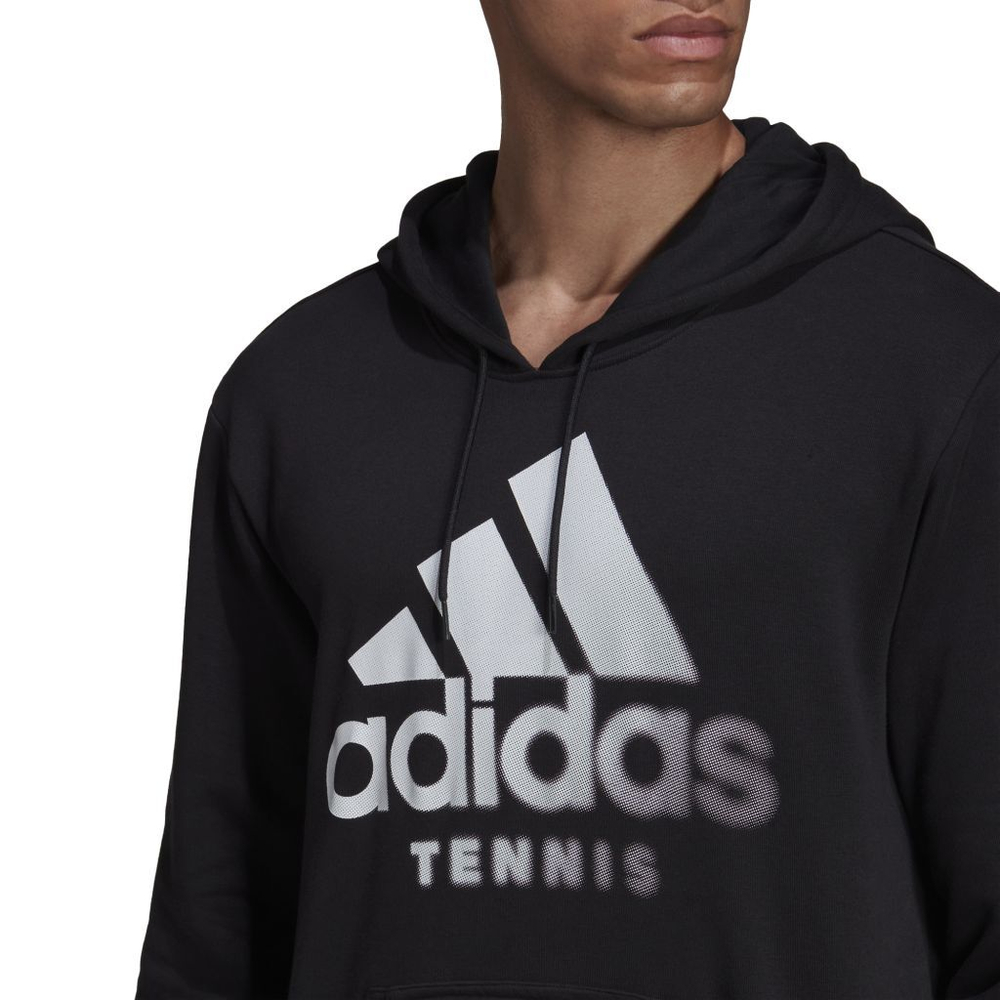 Мужская теннисная кофта Adidas Category Graphic Hoodie M - black/white