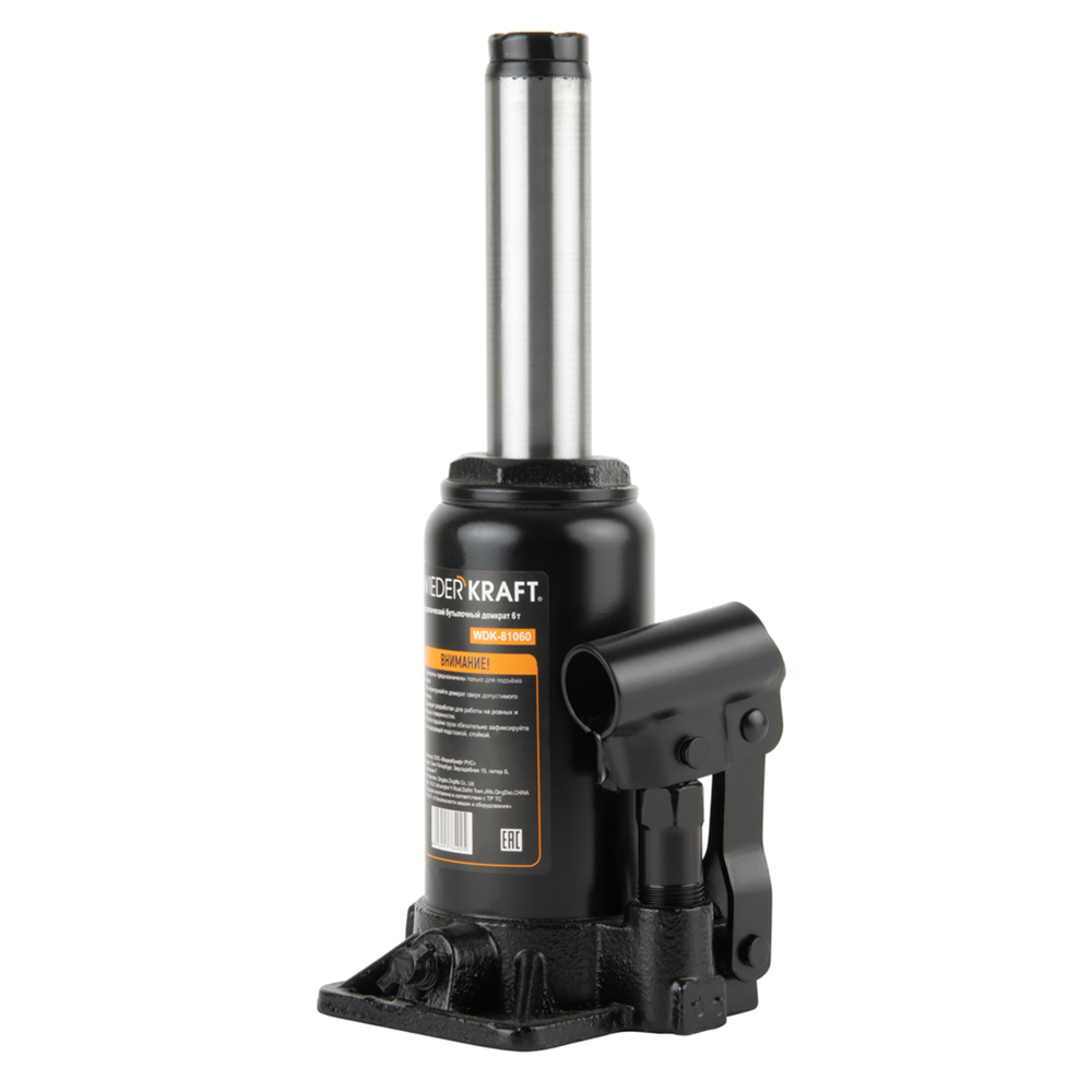 WDK-81060 Домкрат бутылочный, г/п 6 т, 180-350 мм