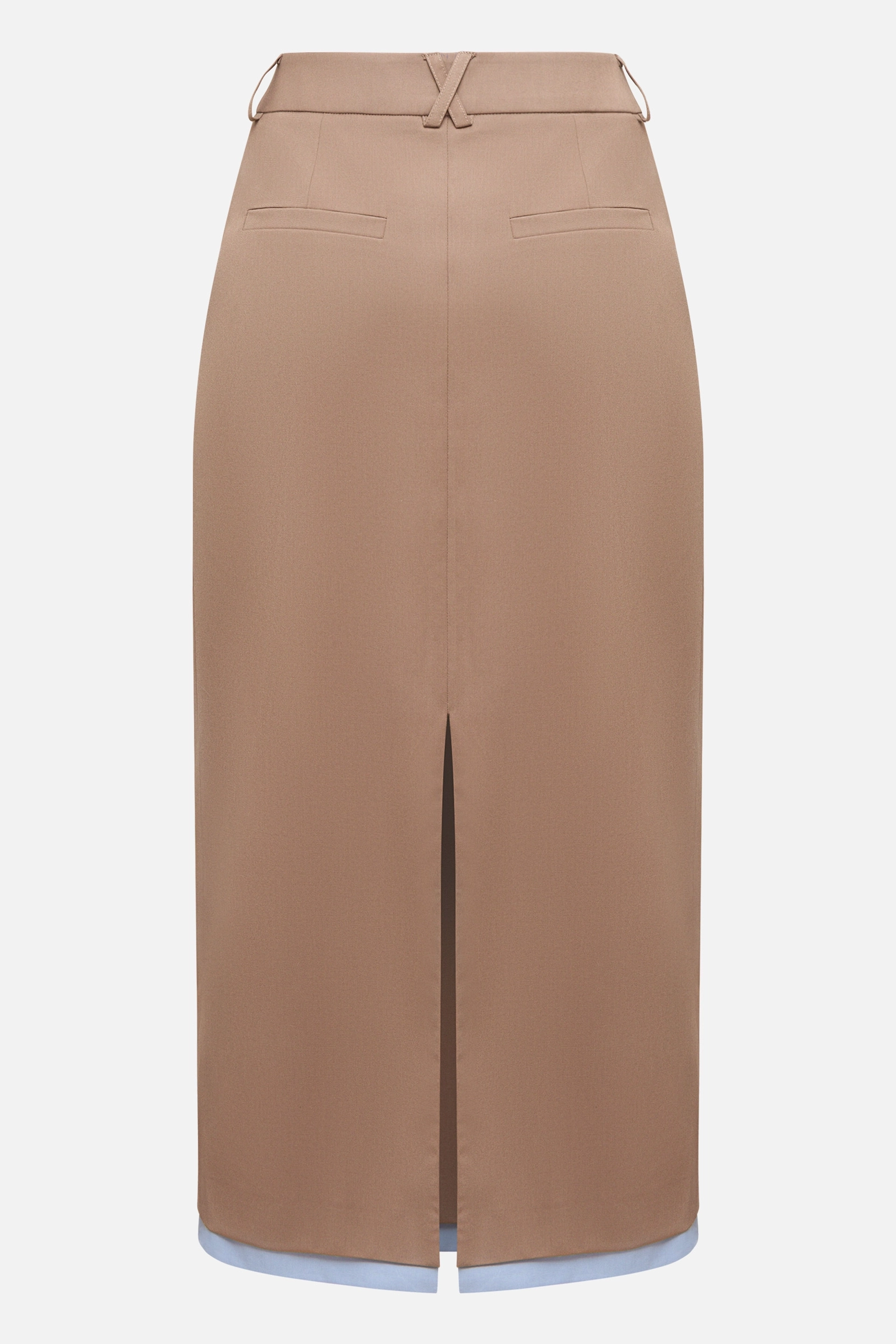 Юбка-миди со вставкой