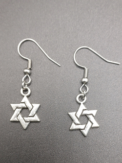Серьги Звезда Давида