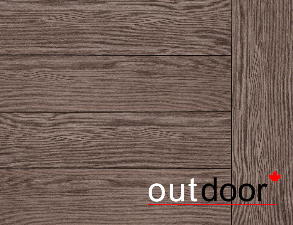 Террасная доска ДПК Outdoor 3D 150*25*4000 мм. STORM/вельвет коричневая микс