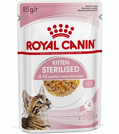 Роял Канин Kitten Sterilised котята/желе 85гр.