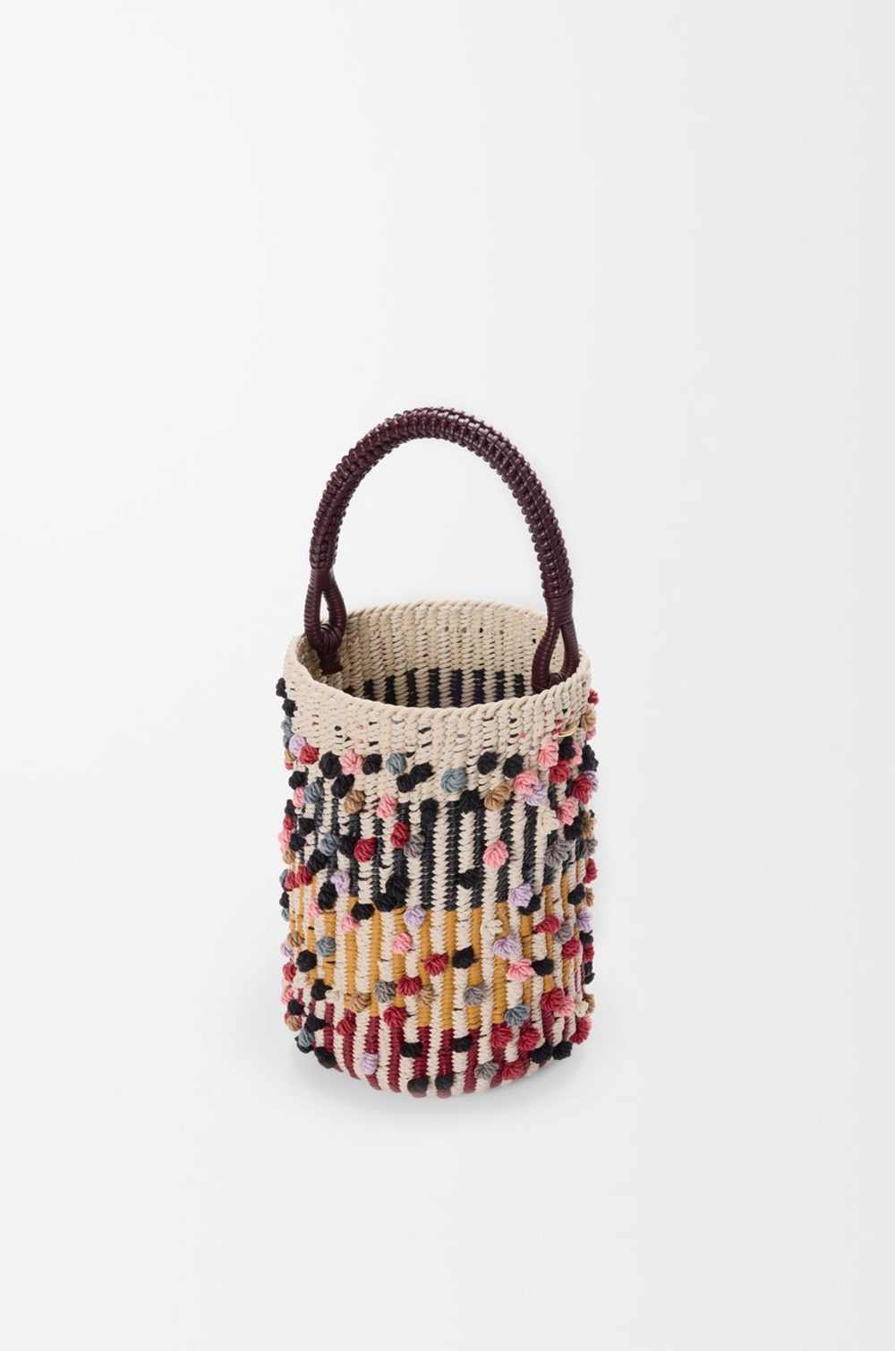 Loewe x Albers Сумка-корзинка плетеная из кожи, разноцветный