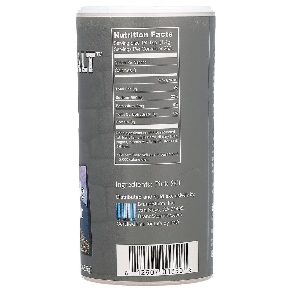 Natierra, розовая соль, приобретенная с соблюдением принципов справедливой торговли, мелкая, 368,5 г (13 унций)