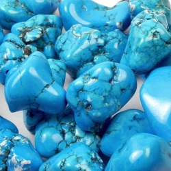 Бусина галтовка бирюза асс.